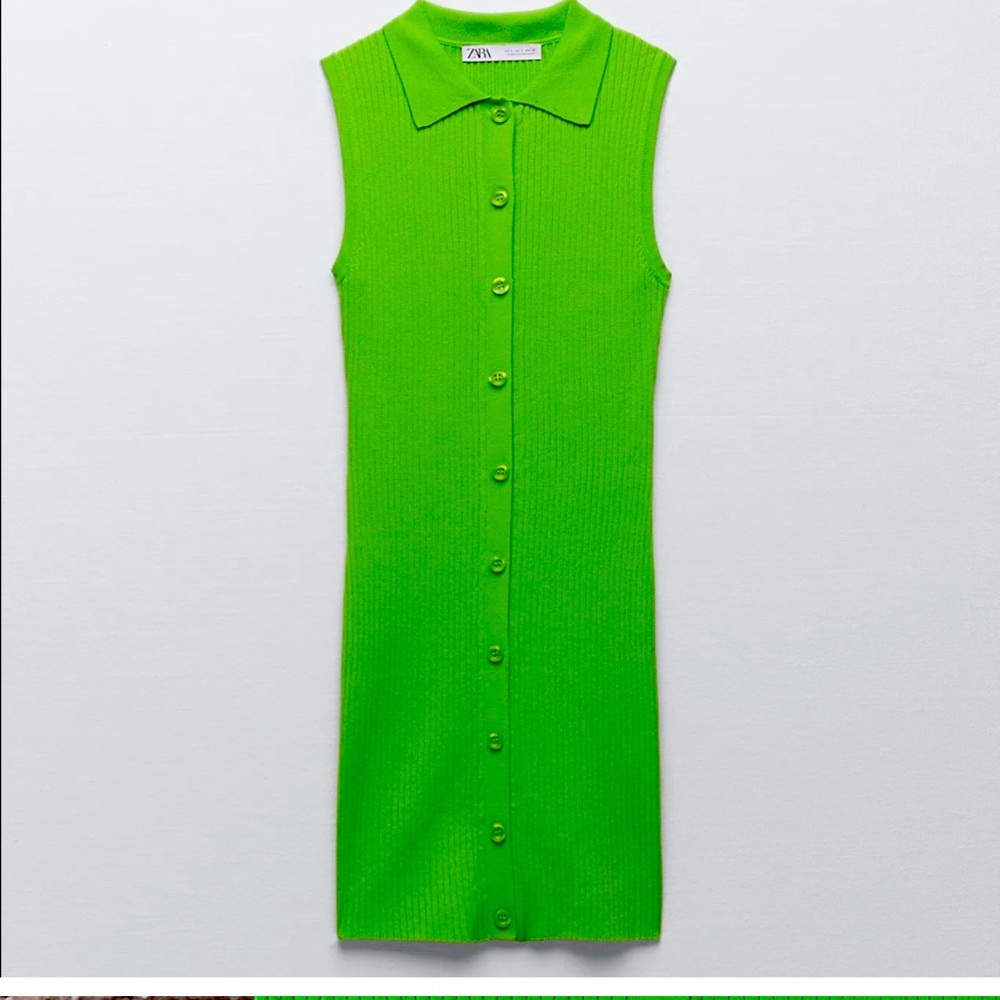 Zara green dress